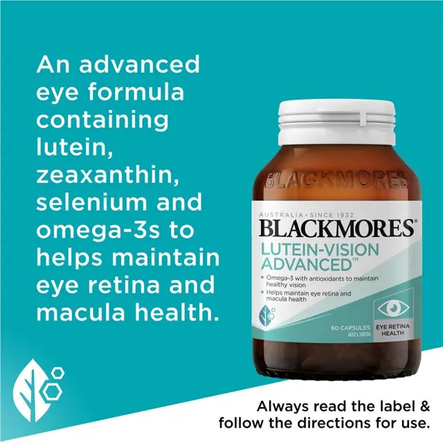 Blackmores Lutein Vision Advanced 60 Caps
