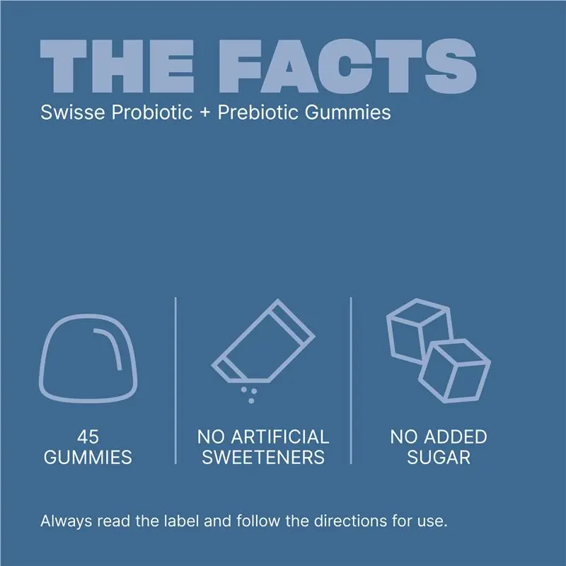 Swisse Adults Probiotic & Prebiotic Gummies 45 Gummies