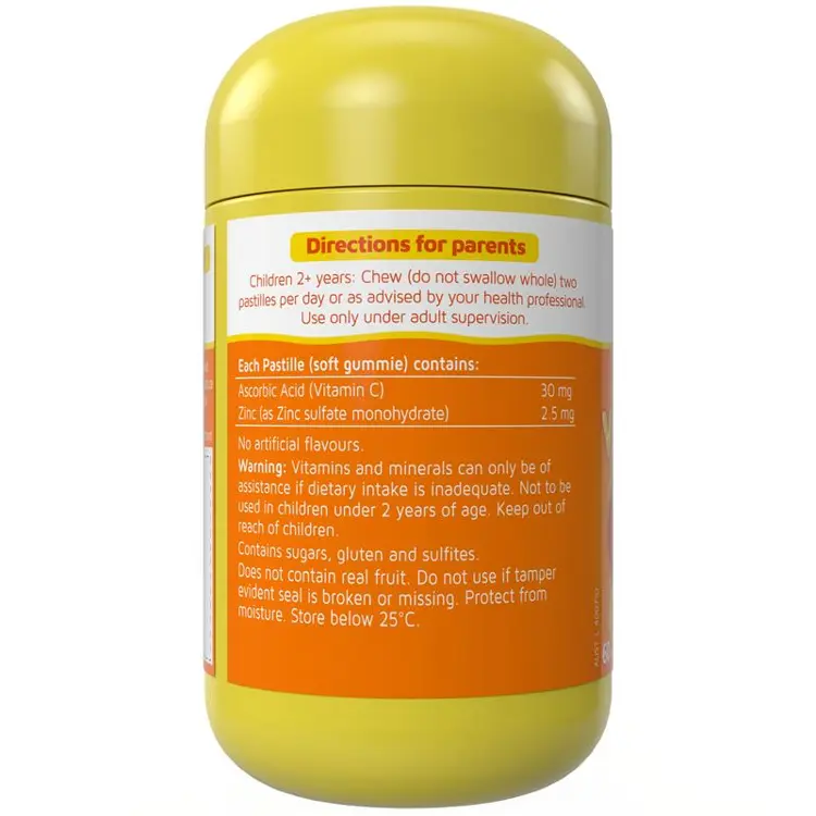 Nature's Way Kids Smart Vita Gummies Vitamin C + Zinc 60 Pastilles