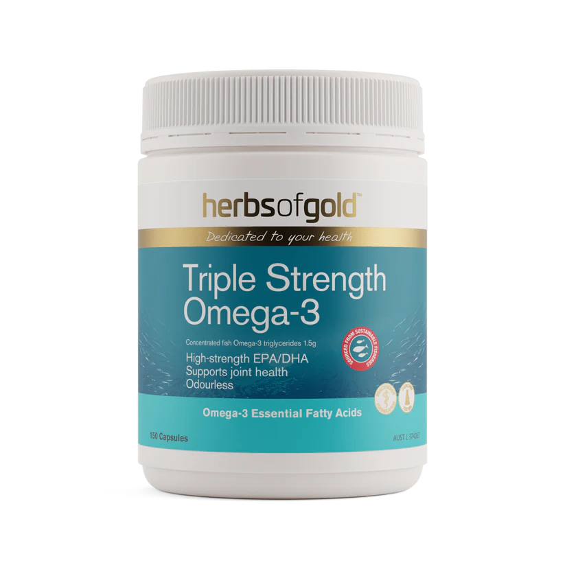 Herbs of Gold Triple Strength Omega-3 150 Capsules