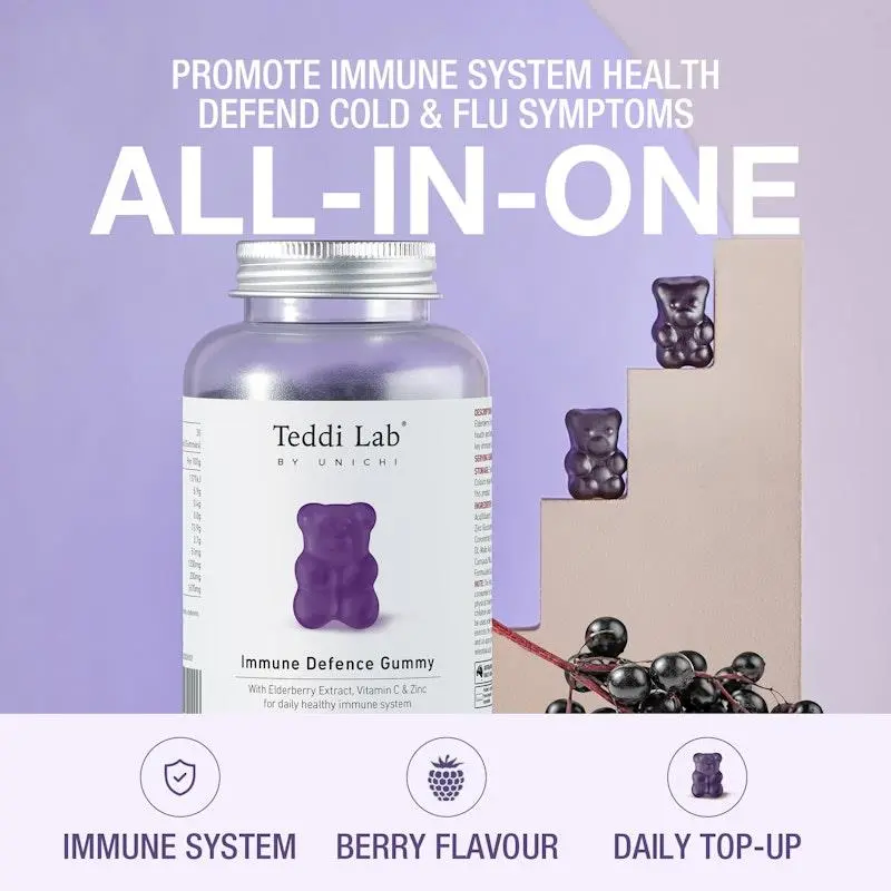 Unichi Rosa Prima Immune Defence 60 Gummies