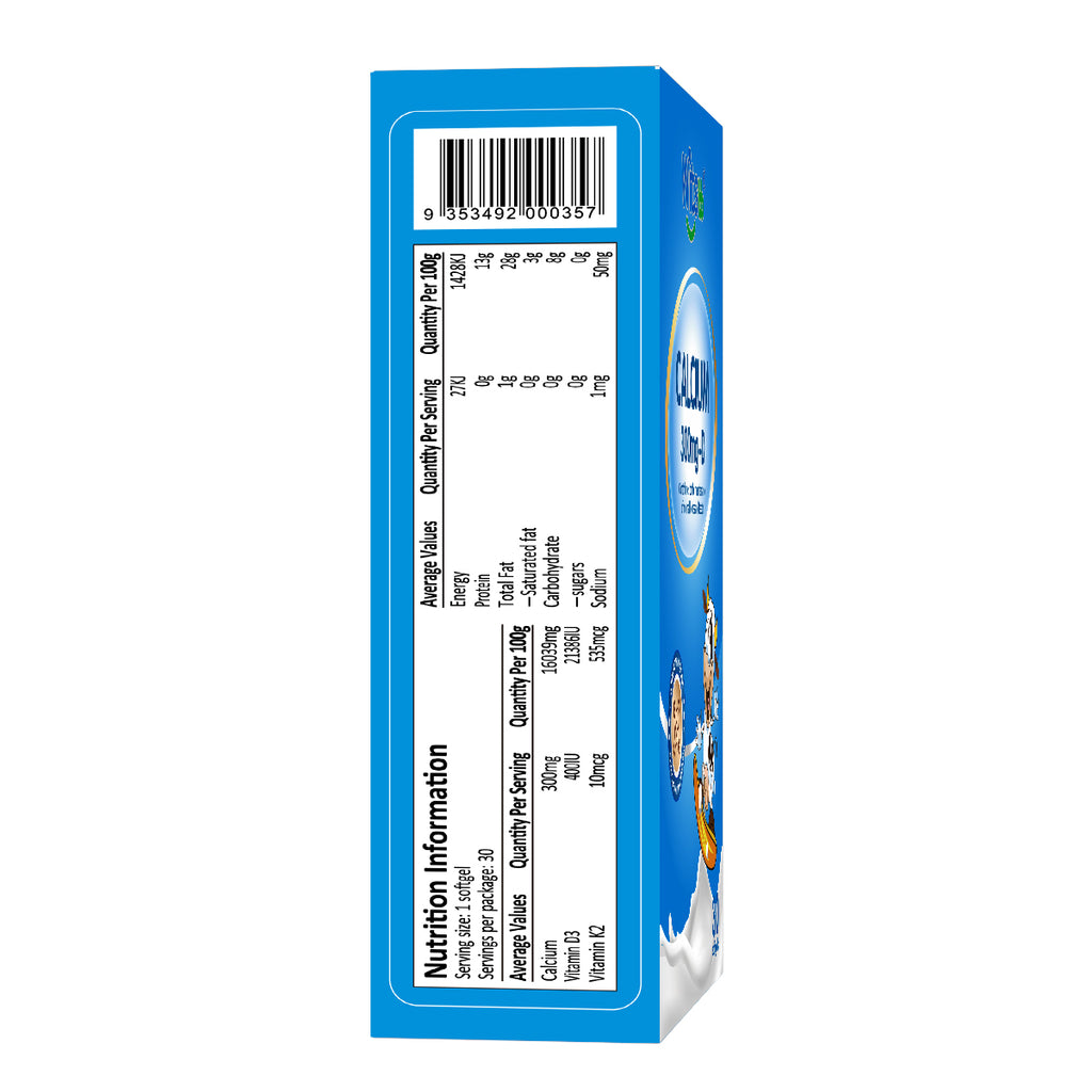 Witsbb Liquid Calcium 300mg 30 Soft Capsules