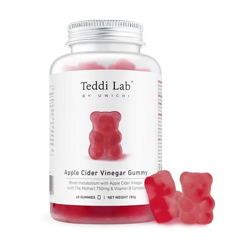 Unichi Teddi Lab Apple cider  Vinegar Gummy 60 Gummies