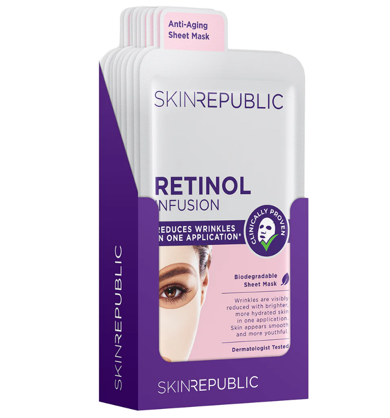 Skin Republic Retinol Infusion Face Mask 25ml (10 Pack)