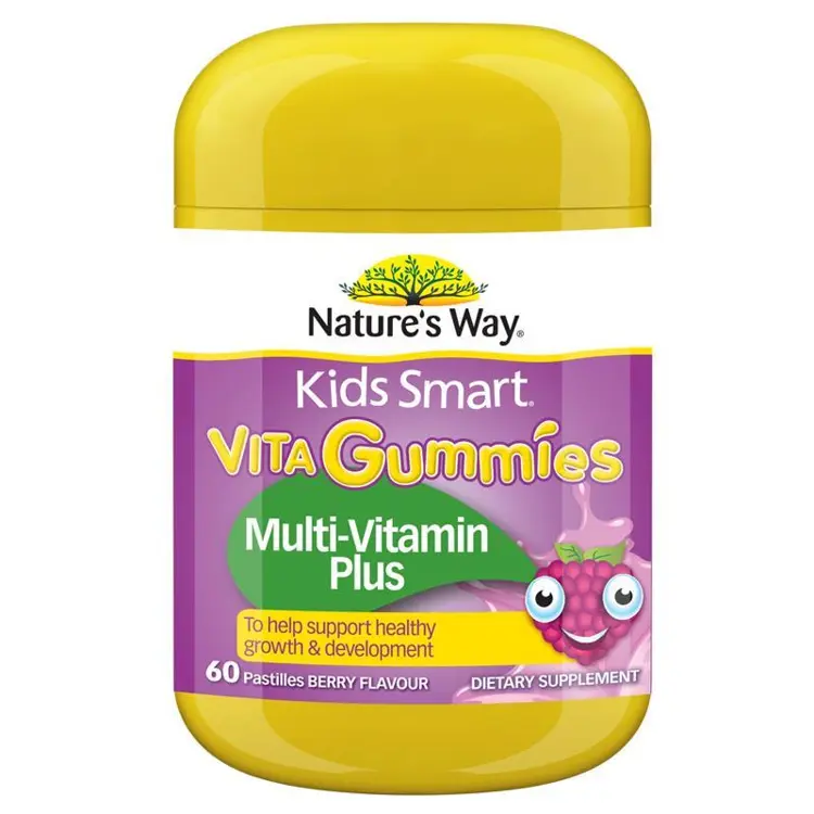 Nature's Way Kids Smart Vita Gummies Multi-Vitamin + Vegies 60 Pastilles