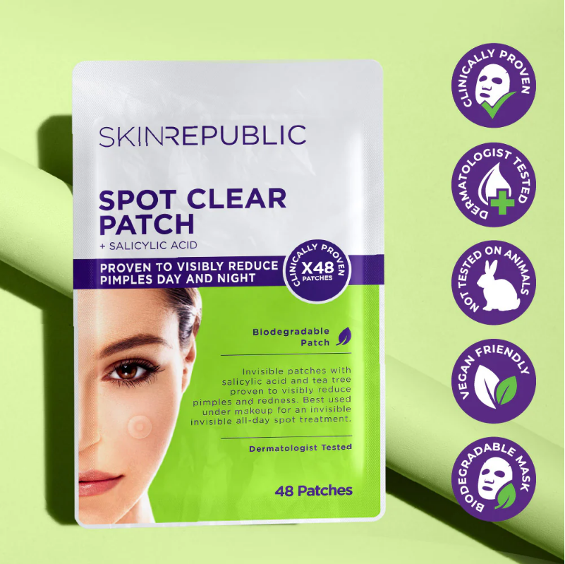 Skin Republic Spot Clear Salicylic Acid Patch 48 Patches（10 Pack）