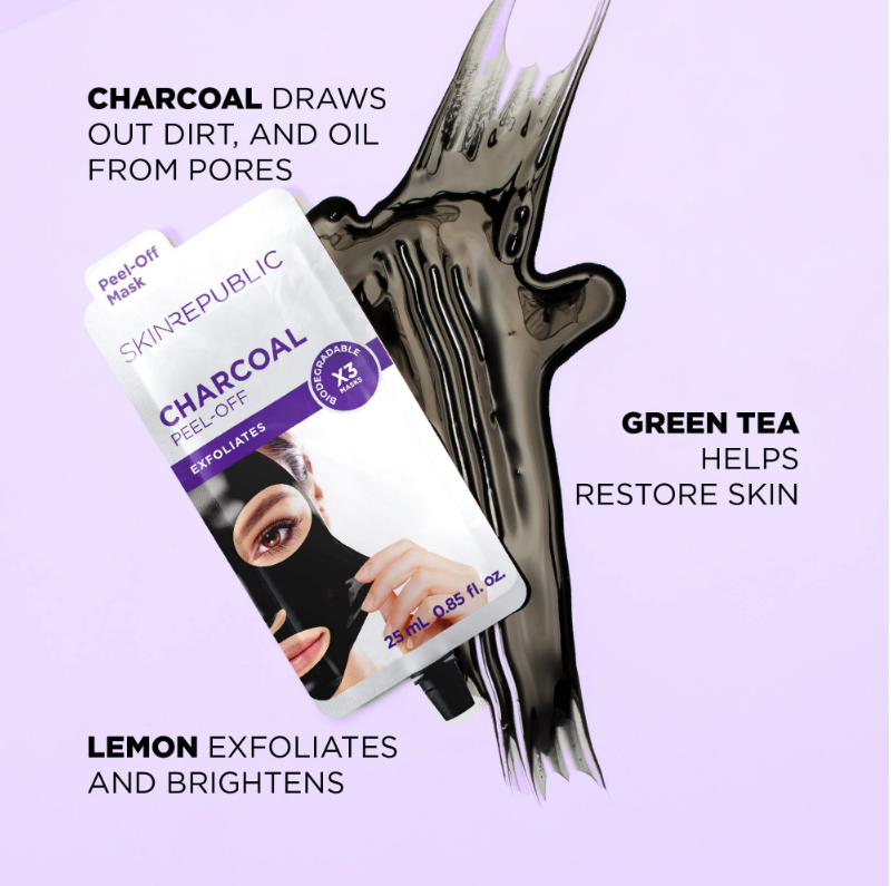 Skin Republic Charcoal Peel Off Mask 25ml（10 Pack）