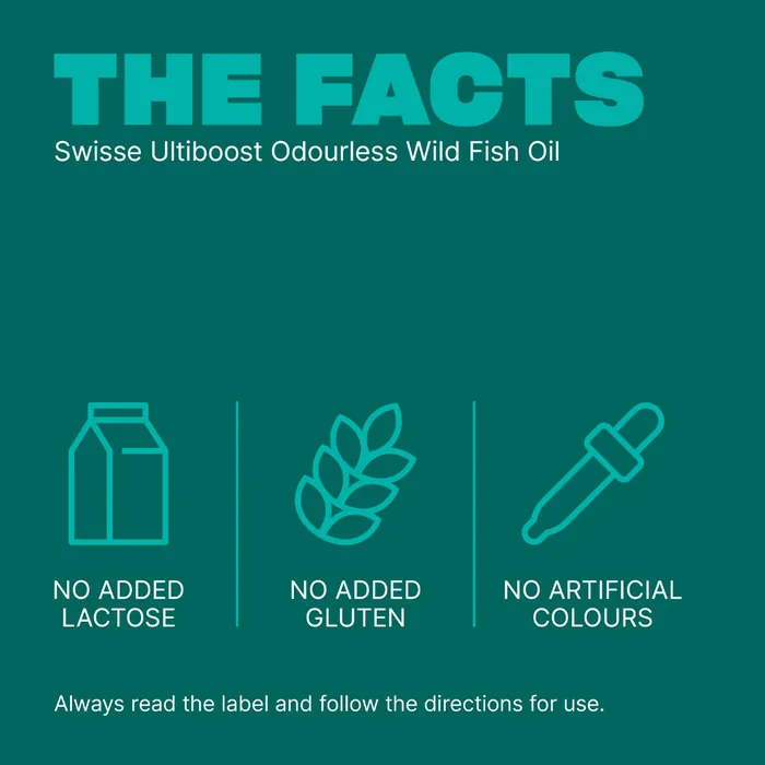 Swisse Odourless Wild Fish Oil 1000Mg 200 Capsules