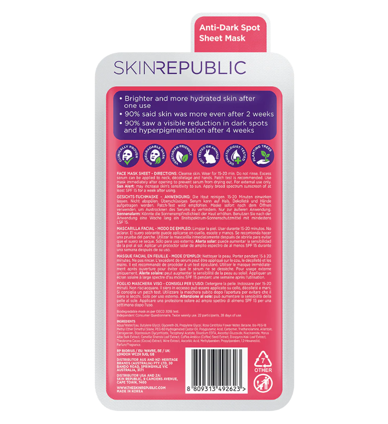 Skin Republic Brightening Vitamin C Face Mask 25ml