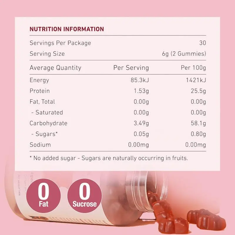 Unichi Rosa Prima Rose Collagen 60 Gummies