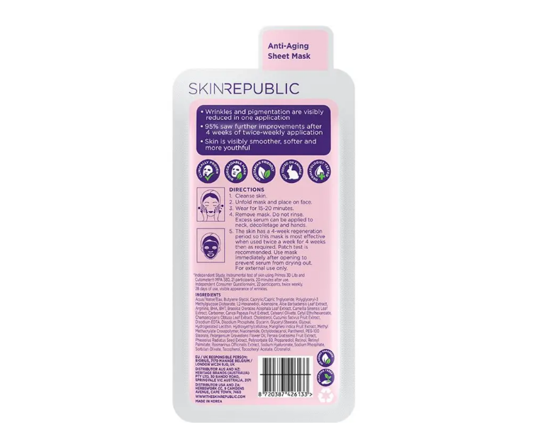 Skin Republic Retinol Infusion Face Mask 25ml