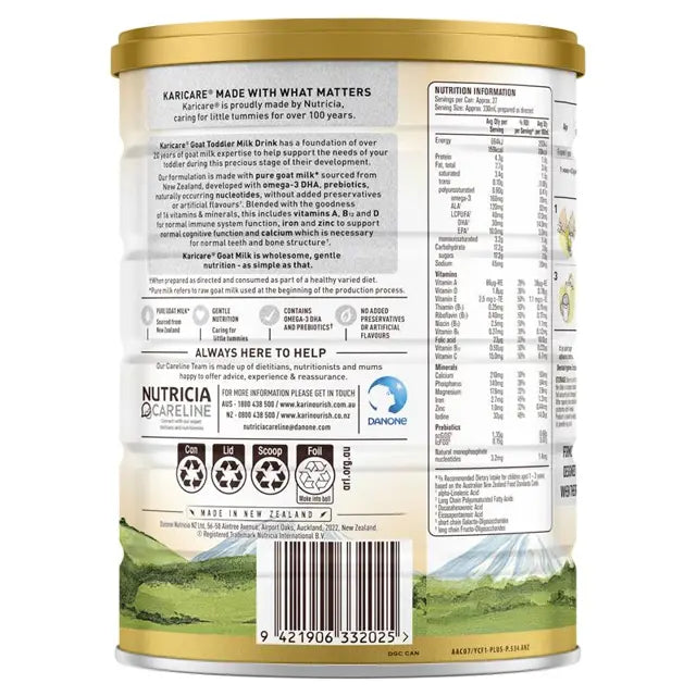 Karicare Goat Milk Stage 3 Toddler Formula 900g