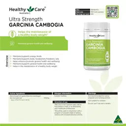 Healthy Care Garcinia Cambogia Ultra Strength 100 Capsules