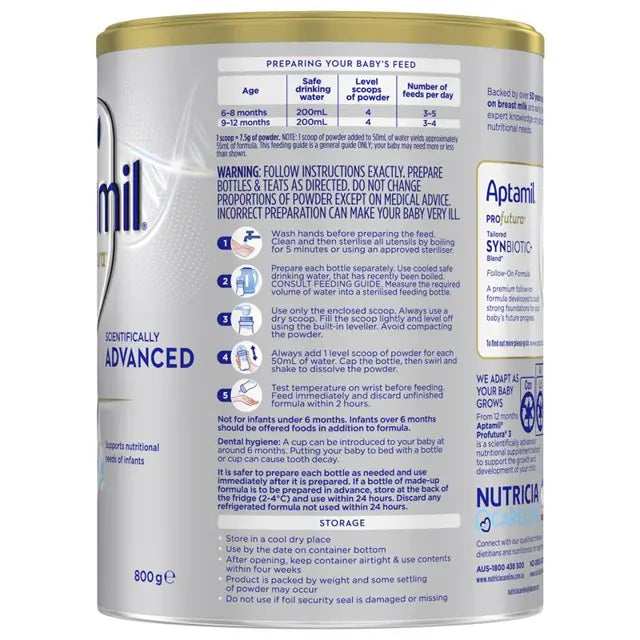 Aptamil Profutura Synbiotic+ Stage 2 Follow On Formula 800g