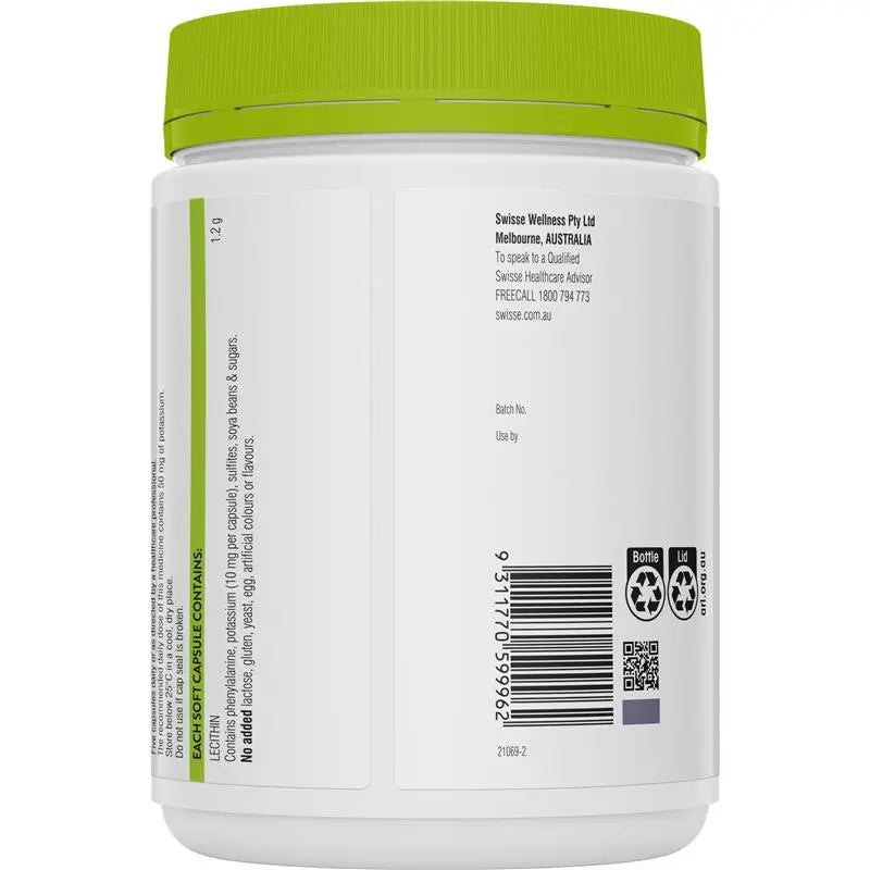 Swisse Ultiboost Lecithin 1200mg 300 Capsules