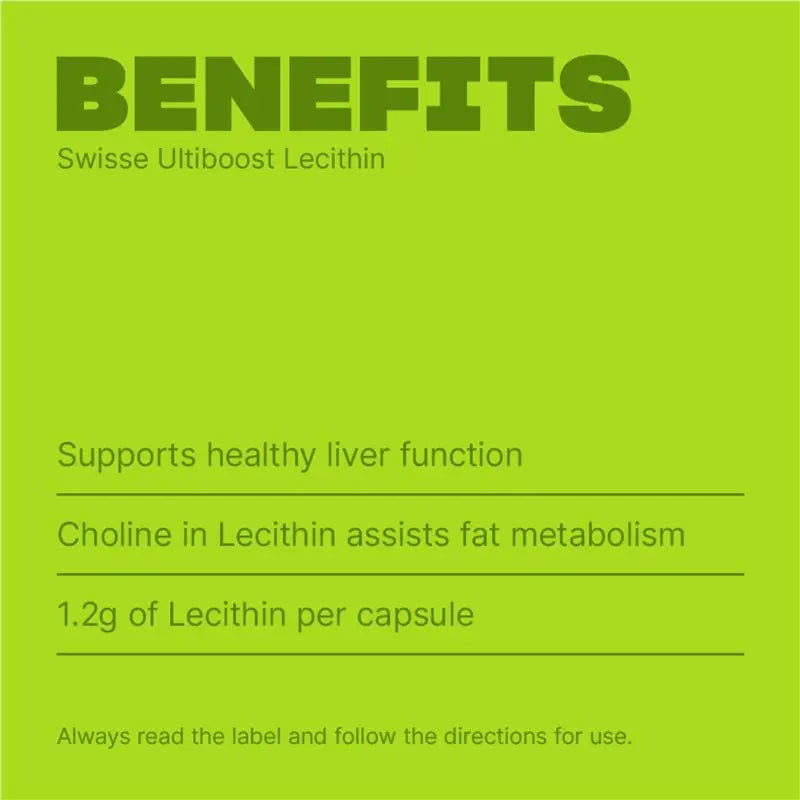 Swisse Ultiboost Lecithin 1200mg 300 Capsules