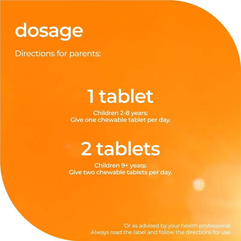 Nature's Way Kids Smart Vitamin C + Zinc + D3 75 Chewable Tablets