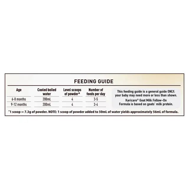 Karicare Goat Milk Stage 2 Follow On Formula 900g