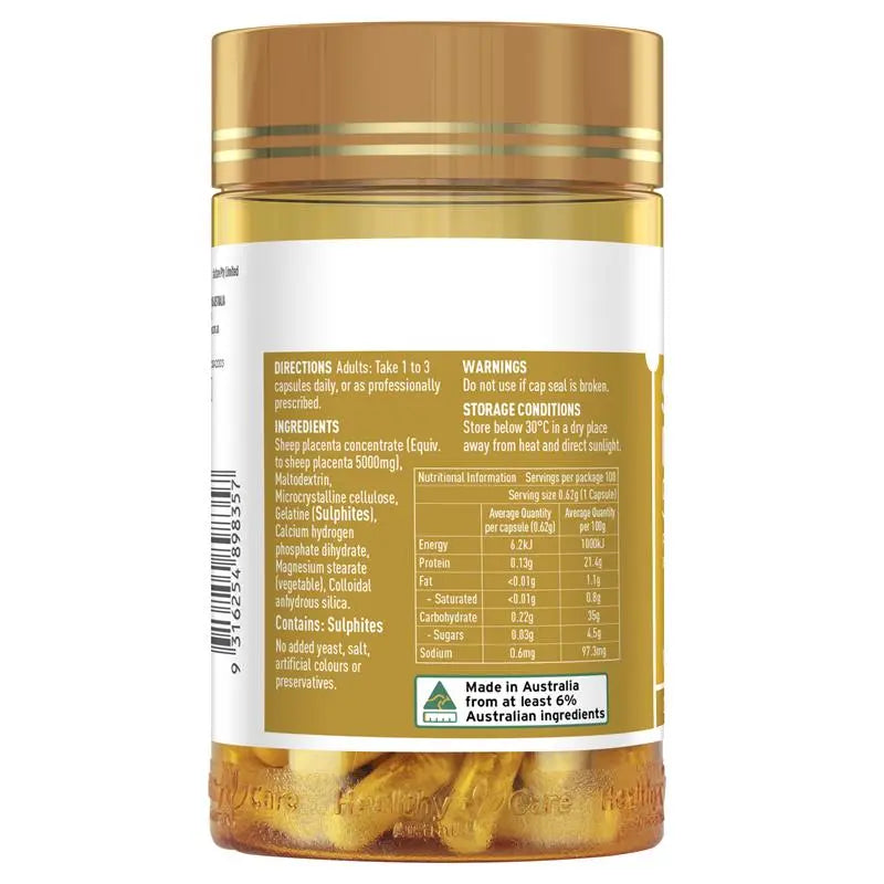 Healthy Care Sheep Placenta 5000mg 100 Capsules