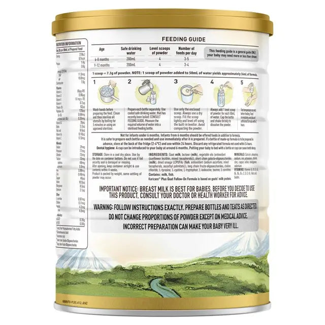 Karicare Goat Milk Stage 2 Follow On Formula 900g