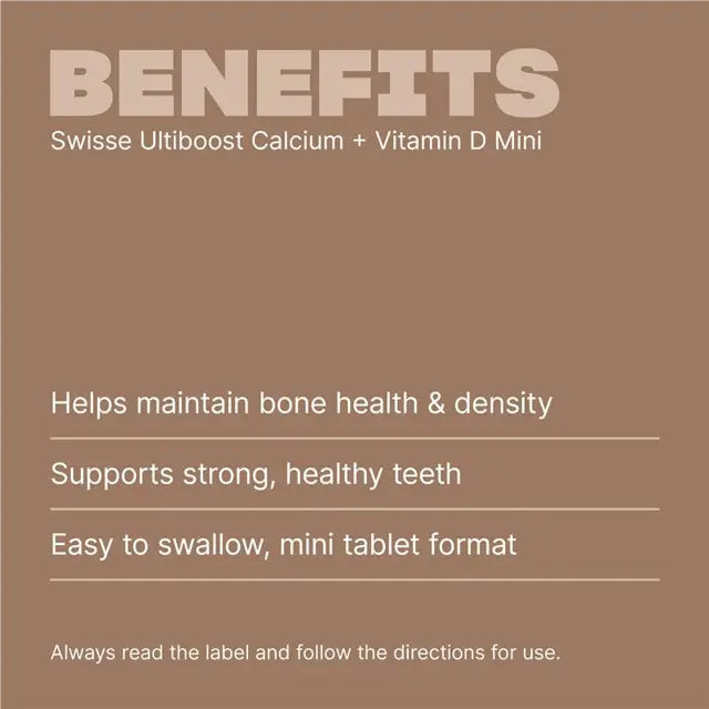 Swisse Calcium + Vitamin D 300 Mini Tablets