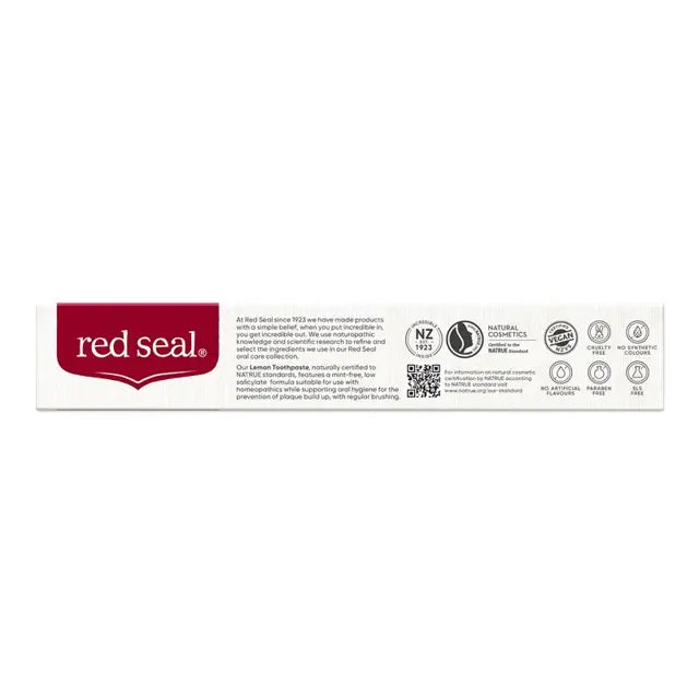 Red Seal Lemon Mint Free Lemon Toothpaste 100g