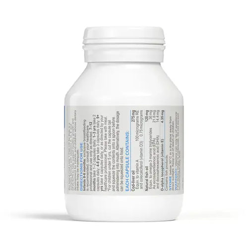 Bio Island Cod Liver + Fish Oil Kids 90 Capsules