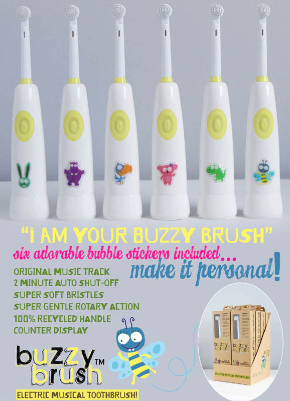 Jack N' Jill Buzzy Brush Electric Musical Toothbrush