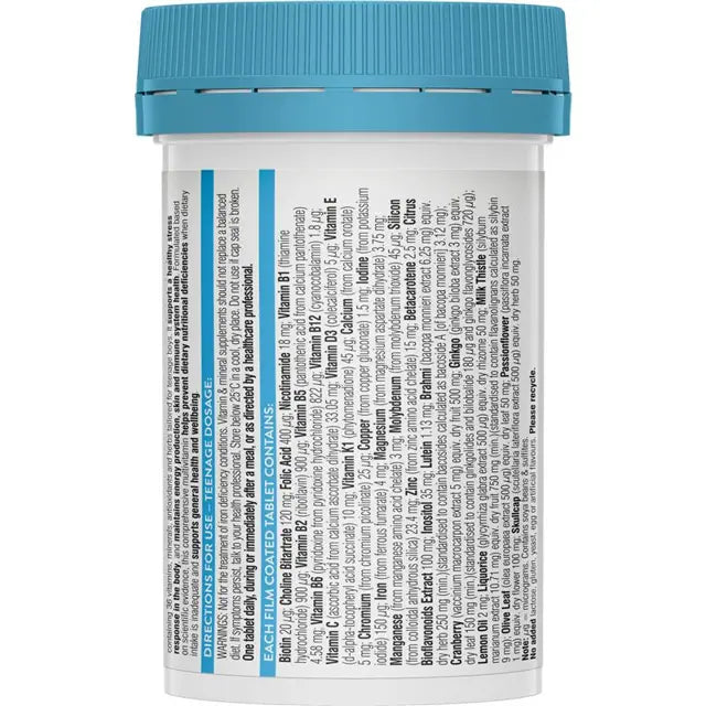 Swisse Ultivite Teenage Men's Multivitamin 60 Tablets