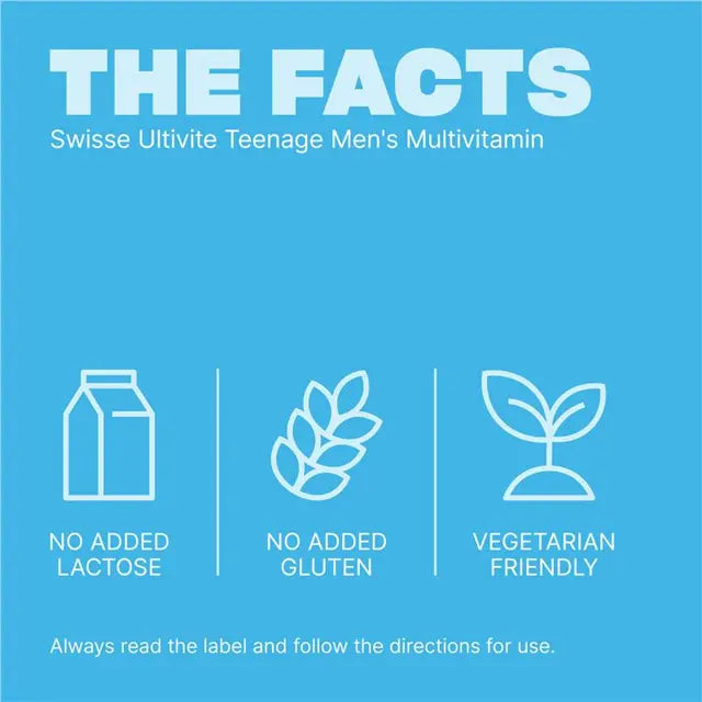 Swisse Ultivite Teenage Men's Multivitamin 60 Tablets