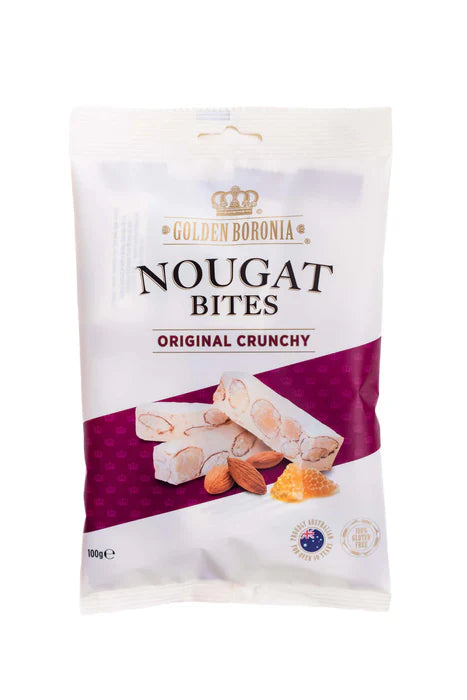 Golden Boronia Nougat Bites Original Crunchy 100g