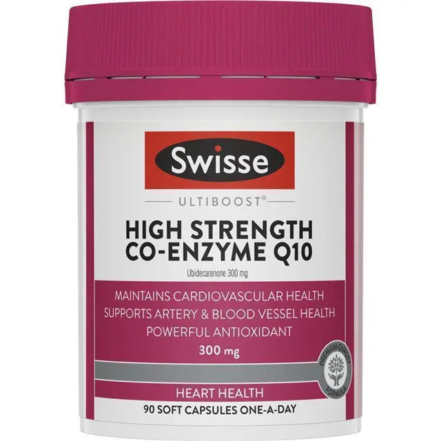 Swisse High Strength Co-Enzyme Q10 300mg 90 Capsules