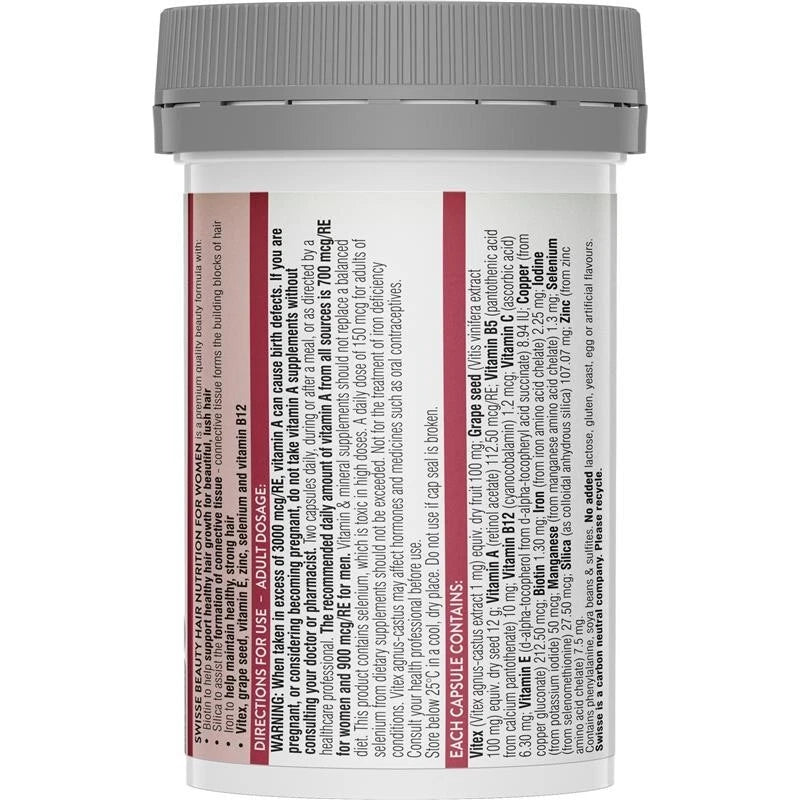 Swisse Ultiboost Hair Nutrition for Women 60 Capsules